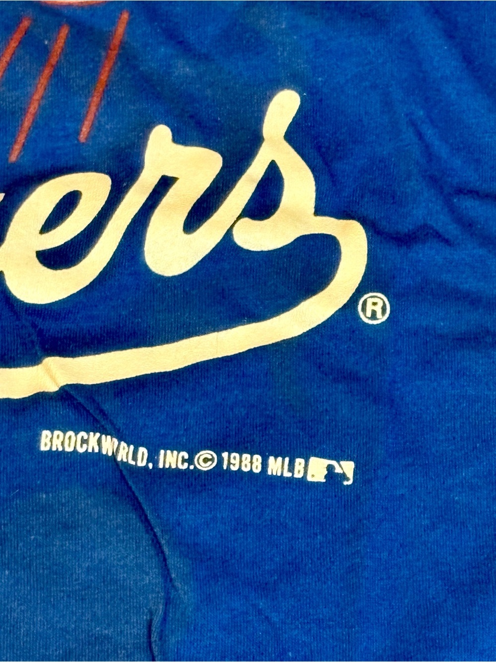 NWT Vintage 1988-1993 Los Angeles Dodgers T-Shirt Size XL RARE Velva Sheen - Picture 8 of 11